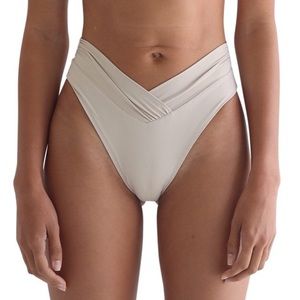 Riot Swim Capri High Waist Thong Bikini Bottom NWT
